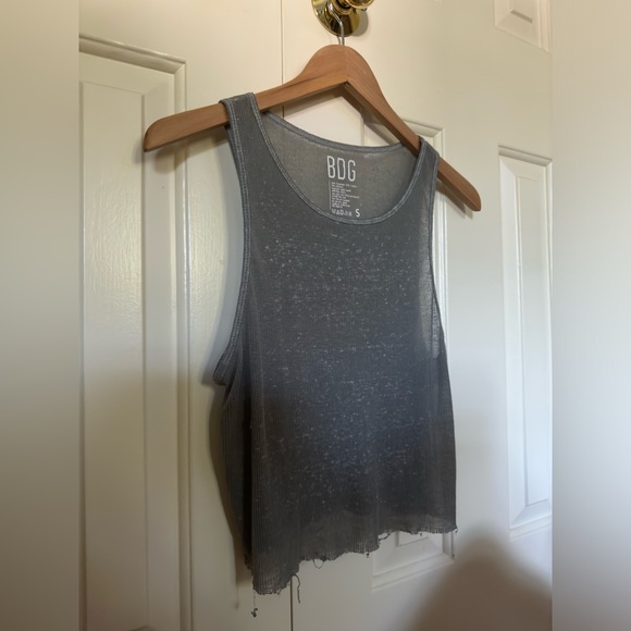 Urban Outfitters BDG Distressed Sheer Tank Top - Picture 1 of 2